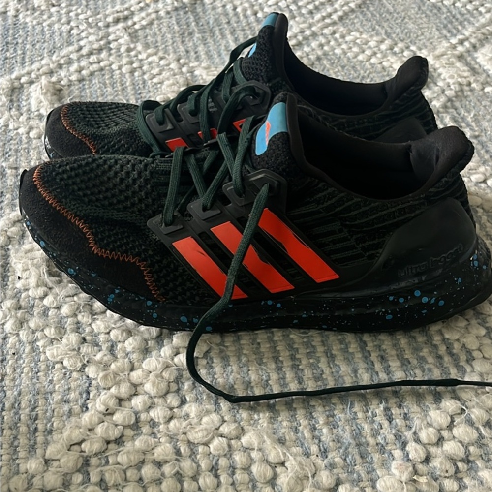 Adidas Black and Orange Sneakers